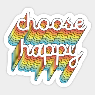 choose happy Sticker